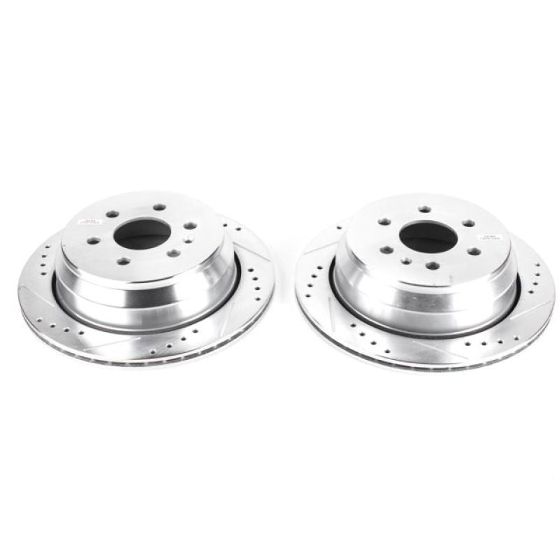 PSB Evolution Drill/Slot Rotor - Power Stop 15-19 Chevrolet Colorado Rear Evolution Drilled & Slotted Rotors - Pair