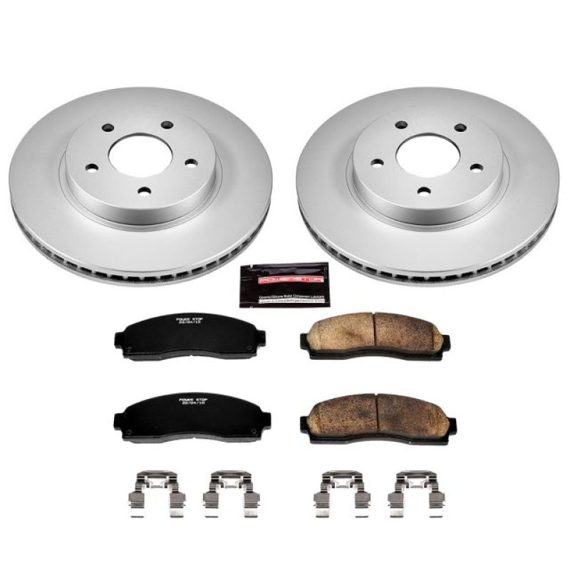 PSB Z17 Evolution Coated Kit - Power Stop 05-06 Chevrolet Equinox Front Z17 Evolution Geomet Coated Brake Kit