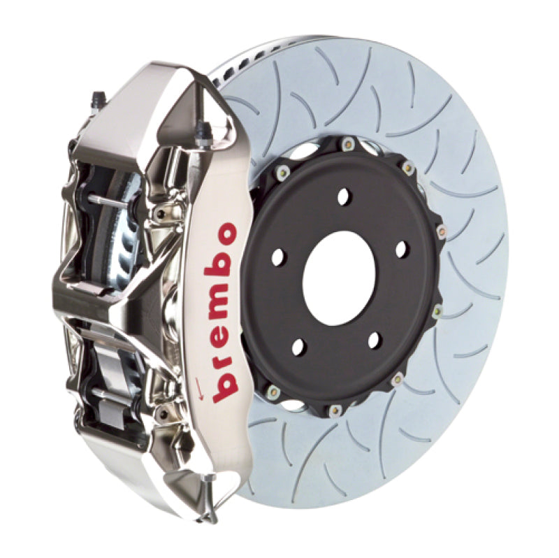 BRB Big Brake Kits - Brembo 22+ WRX Front GTR BBK 6 Piston Billet350x34 2pc Rotor Slotted Type-3- Nickel Plated