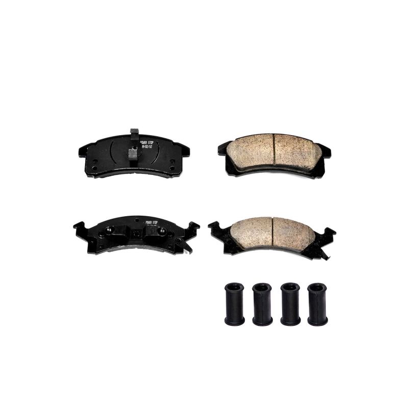 PSB Z17 Evolution Brake Pads - Power Stop 90-95 Buick Skylark Front Z17 Evolution Ceramic Brake Pads w/Hardware