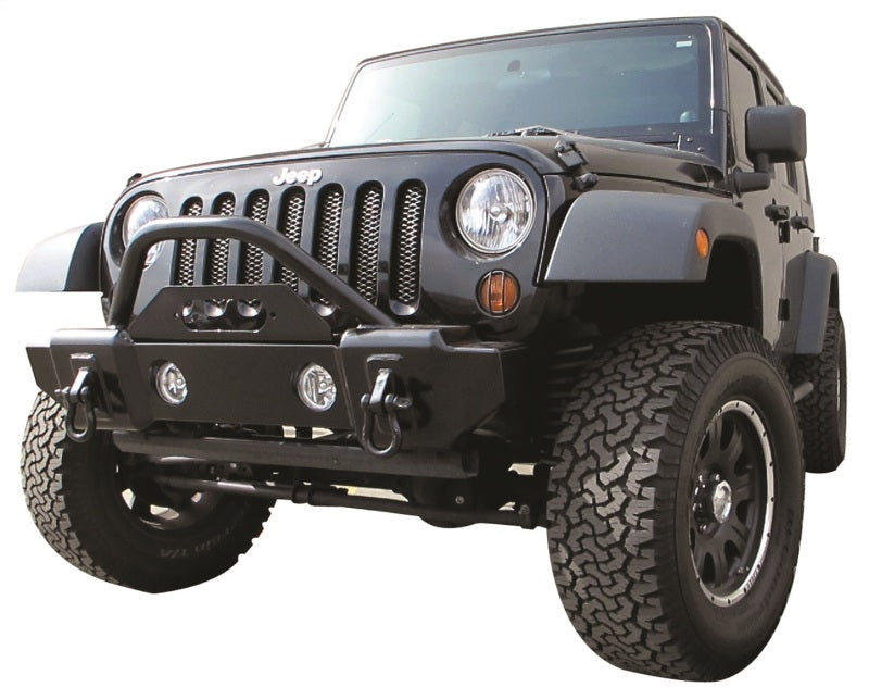 RAM Recovery Bumper - Rampage 2007-2018 Jeep Wrangler(JK) Recovery Bumper Stubby Front - Black