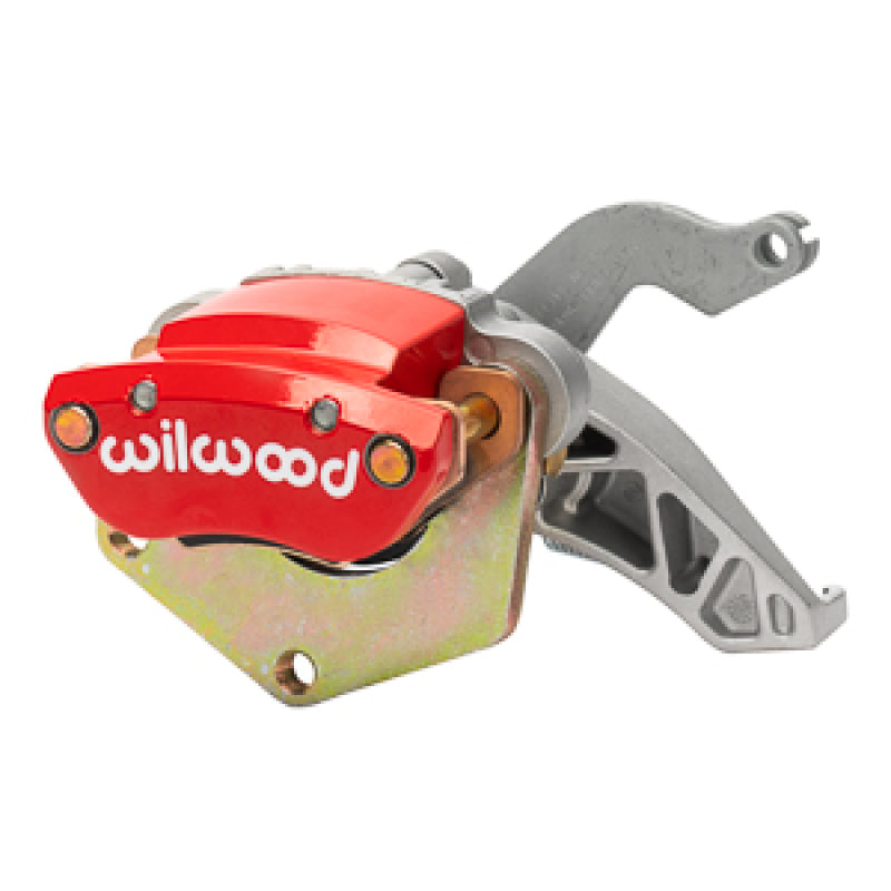 WIL Mechanical Caliper - Wilwood Caliper-MC4 Mechanical-R/H - Silver w/No Logo 2.00in Piston .81in Disc - Red