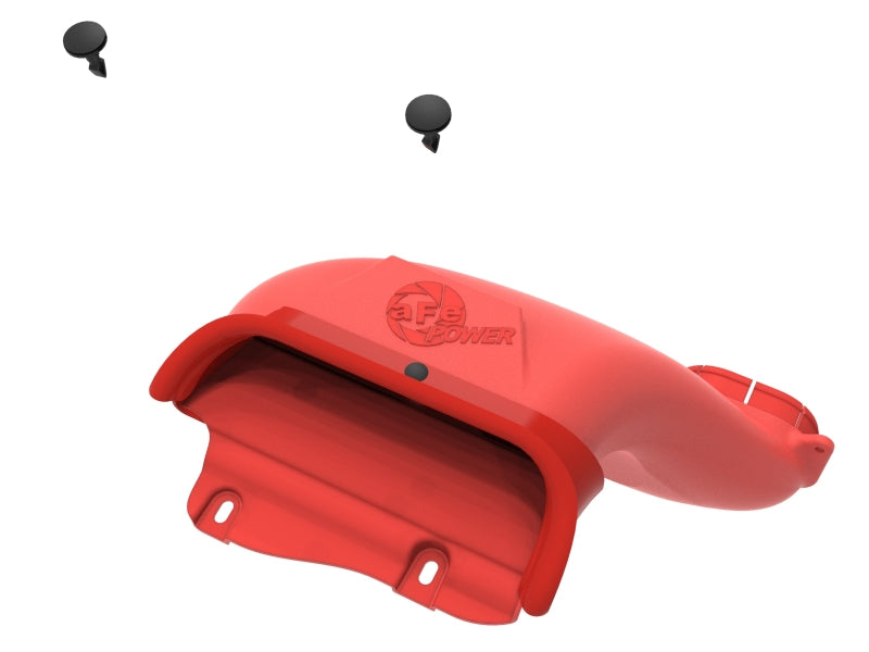 AFE Air Scoops - aFe Rapid Induction Dynamic Air Scoop 2021+ Ford F-150V6/V8 - Red