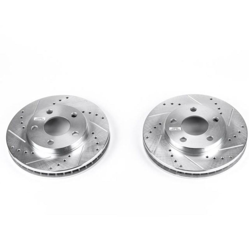 PSB Evolution Drill/Slot Rotor - Power Stop 97-05 Buick Century Front Evolution Drilled & Slotted Rotors - Pair