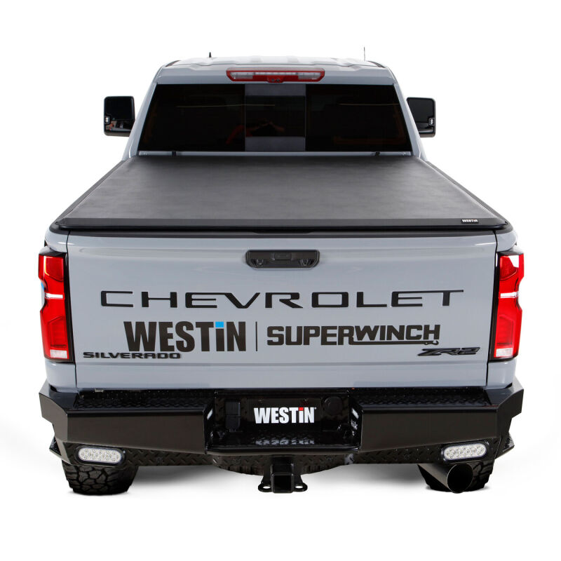 WES Soft Roll Tonneau Covers - Westin 2024 Chevrolet Silverado 2500HD Soft Roll Tonneau Cover - Black