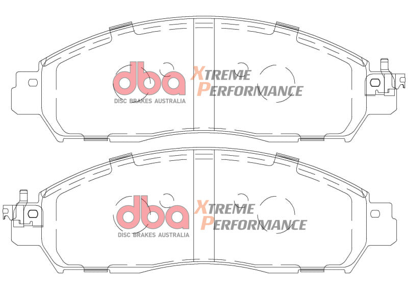 DBA XP Performance Brake Pads - DBA 2015+ Nissan Navara NP300 2.5L XP Performance Front Brake Pads