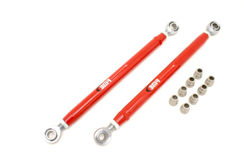 BMR Control Arms - BMR 05-14 S197 Mustang Double Adj. Lower Control Arms w/ Heavy Duty Rod Ends - Red