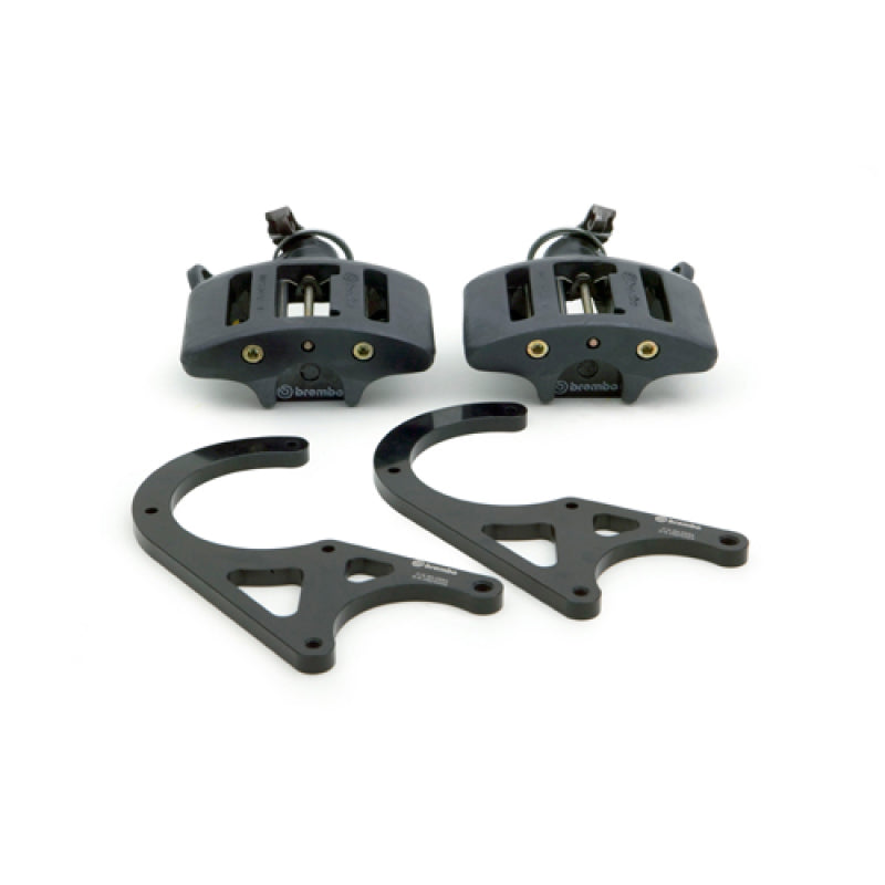 BRB Big Brake Kits - Brembo 01-02 Viper RT-10/GTS/92-00 Viper RT-10/GTS Rear GT BBK 1 Piston Cast 2pc Hand-Brake-Black