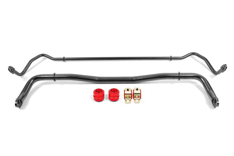 BMR Sway Bar Kits - BMR 08-20 Dodge Challenger Front/Rear Sway Bar Kit w/ Bushings - Black Hammertone