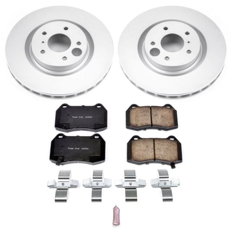 PSB Z17 Evolution Coated Kit - Power Stop 03-04 Infiniti G35 Front Z17 Evolution Geomet Coated Brake Kit
