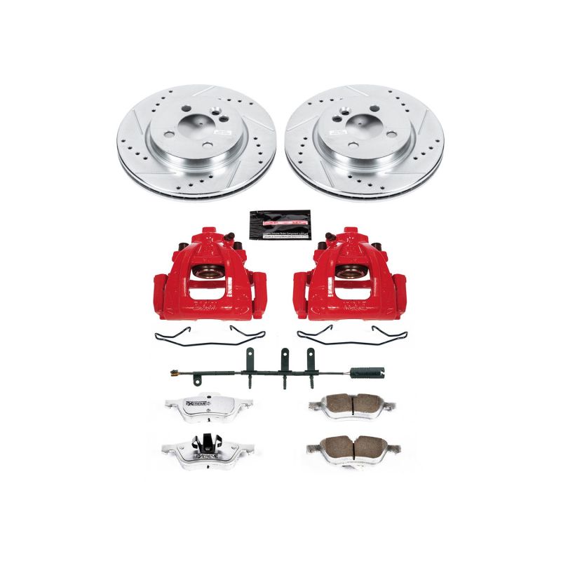 PSB Z26 Street Kit w/Cals - Power Stop 07-08 Mini Cooper Front Z26 Street Warrior Brake Kit w/Calipers