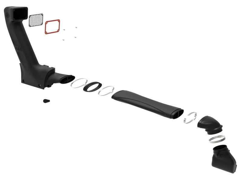 AFE Air Scoops - aFe POWER Dynamic Air Scoop D.A.S Snorkel for 20-26 Jeep Gladiator Mojave V6-3.5L