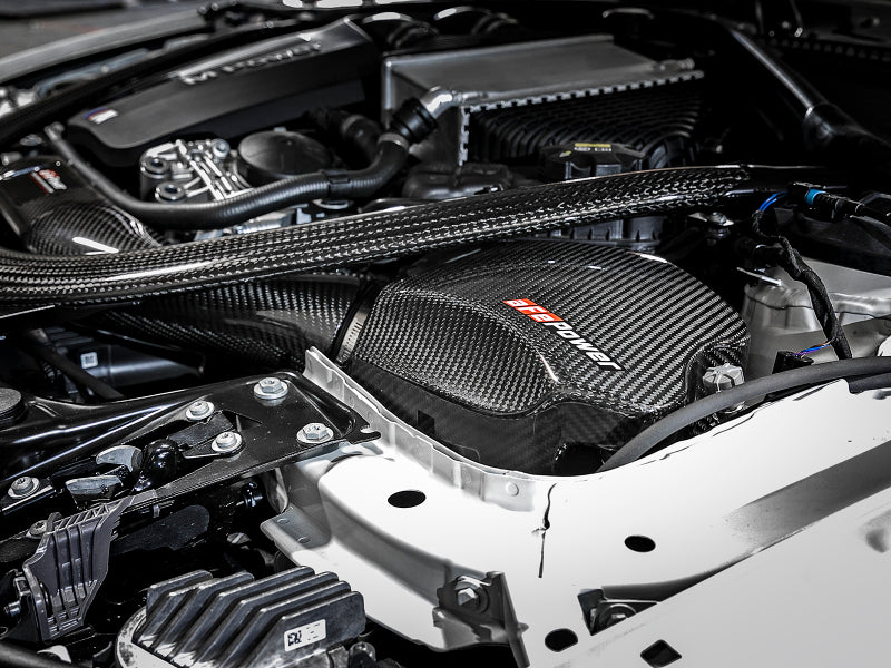 AFE Black Series Carbon Fiber Cold Air Intakes - aFe Momentum GT Pro 5R Cold Air Intake System 15-17 BMW M3/M4 S55 (tt)
