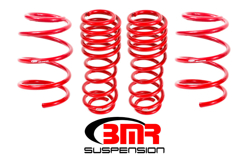 BMR Lowering Springs - BMR 07-14 Shelby GT500 Lowering Springs (Set Of 4) - Red