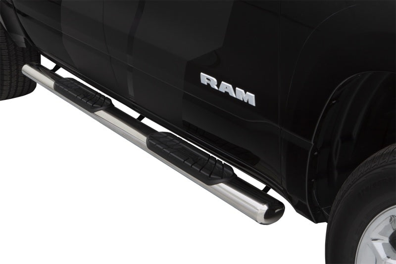 LND Nerf Bars - Polished - Lund 10-17 Dodge Ram 2500 Crew Cab 4in. Oval Straight SS Nerf Bars - Polished