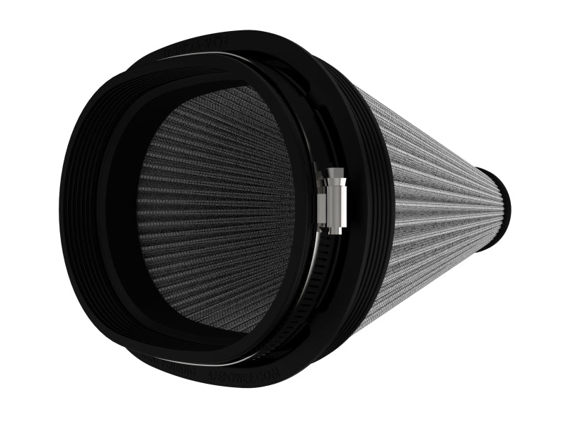 AFE Universal Pro Dry S Filter - aFe Magnum FLOW Air Filter Pro DRY S (7-3/4x5-3/4in) F x (9x7in) B x (6x2-3/4in) T x (9-1/2in) H