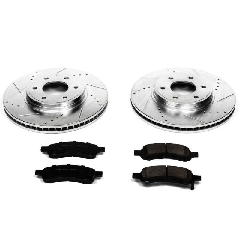 PSB Z23 Evolution Kit - Power Stop 06-09 Chevrolet Trailblazer Front Z23 Evolution Sport Brake Kit