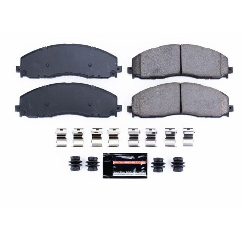 PSB Z23 Evolution Brake Pads - Power Stop 12-19 Ford F-250 Super Duty Front Z23 Evolution Sport Brake Pads w/Hardware