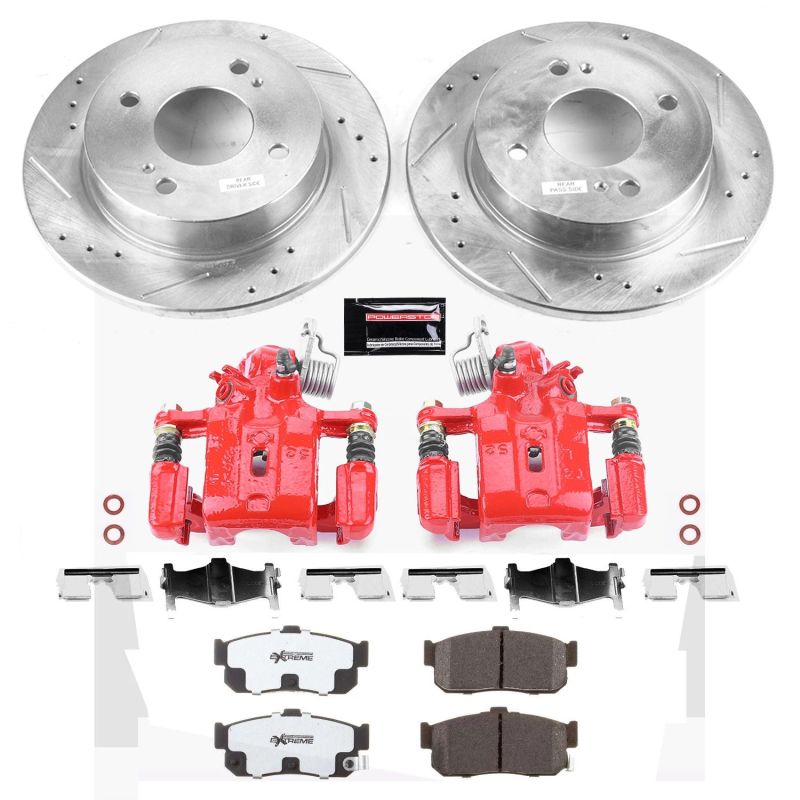 PSB Z26 Street Kit w/Cals - Power Stop 99-01 Infiniti G20 Rear Z26 Street Warrior Brake Kit w/Calipers
