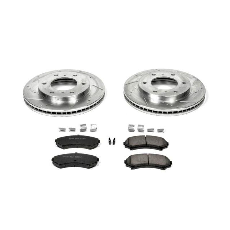 PSB Z23 Evolution Kit - Power Stop 01-06 Mitsubishi Montero Front Z23 Evolution Sport Brake Kit