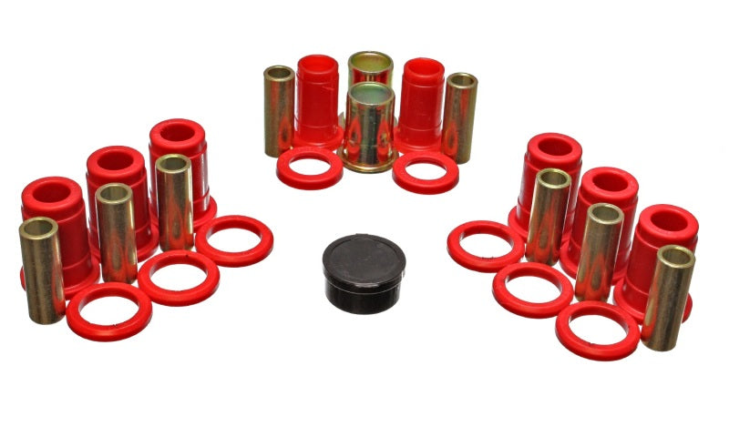 ES Cntrl Arm Bushings - Red - Energy Suspension 59-64 Bel Air/Biscayne/Impala / 64 El Camino Control Arm Bushing Set