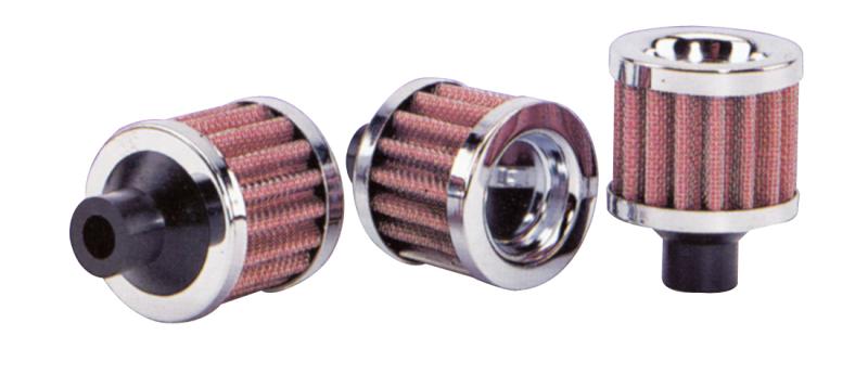 VIB Breather Filters - Vibrant Crankcase Breather Filter 35mm OD / 5/8in. (15mm) Inlet ID / 1.5in. Tall