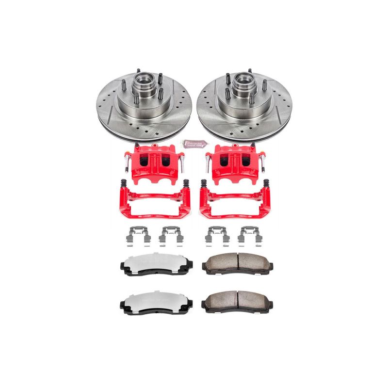 PSB Z36 Truck & Tow Kit - Power Stop 03-09 Mazda B4000 Front Z36 Truck & Tow Kit w/Cals