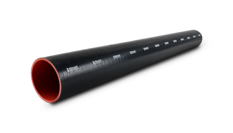 VIB 4 Ply Hoses - Vibrant 4 Ply Reinforced Silicone Straight Hose Coupling - 3.5in I.D. x 36in long (BLACK)