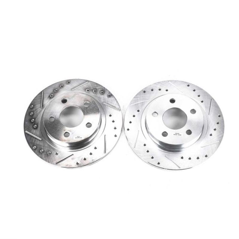PSB Evolution Drill/Slot Rotor - Power Stop 03-05 Buick Park Avenue Rear Evolution Drilled & Slotted Rotors - Pair