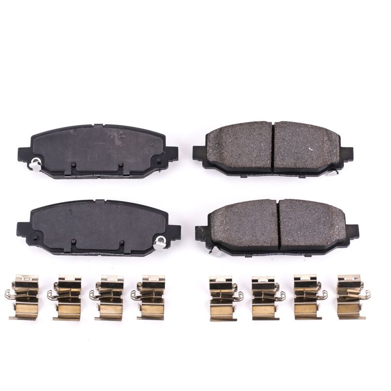 PSB Z17 Evolution Brake Pads - Power Stop 18-19 Jeep Wrangler Rear Z17 Evolution Ceramic Brake Pads w/Hardware
