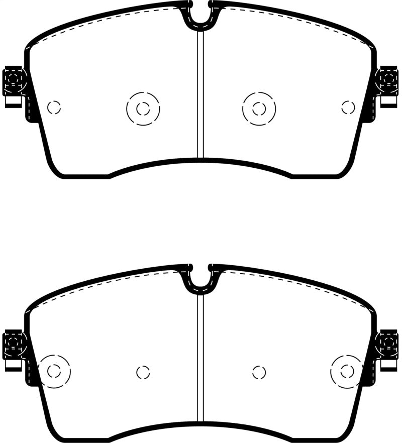 EBC Yellowstuff Brake Pad Sets - EBC 2018+ Jaguar E-Pace 2.0L Turbo (246) Yellowstuff Front Brake Pads