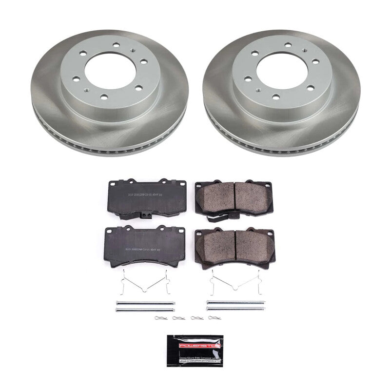 PSB Semi-Coated Rotor Kits - Power Stop 09-10 Hummer H3T Front Semi-Coated Rotor Kit