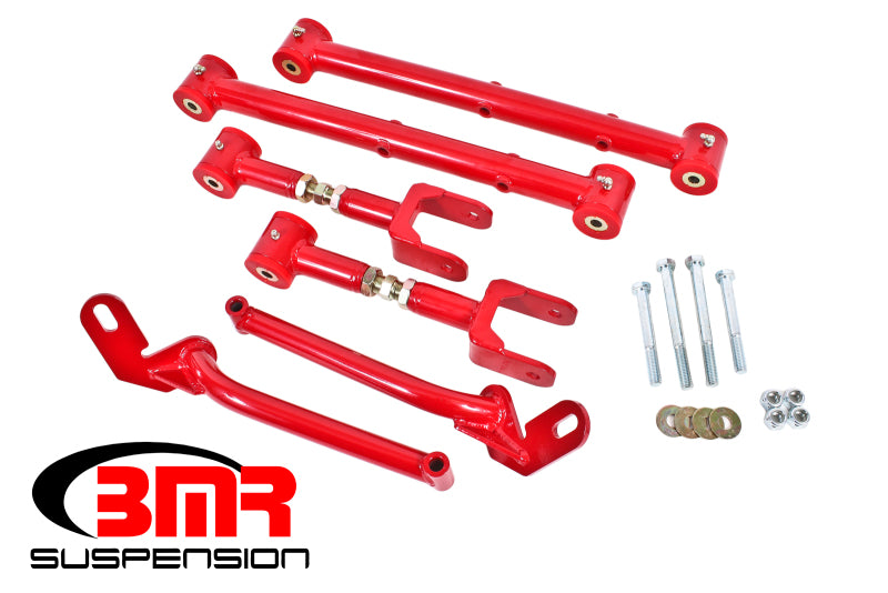 BMR Suspension Arm Kits - BMR 78-87 G-Body Adj. Rear Suspension Kit - Red