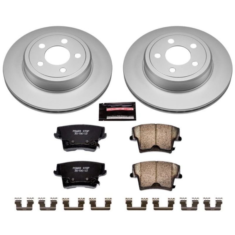 PSB Z17 Evolution Coated Kit - Power Stop 05-19 Chrysler 300 Rear Z17 Evolution Geomet Coated Brake Kit