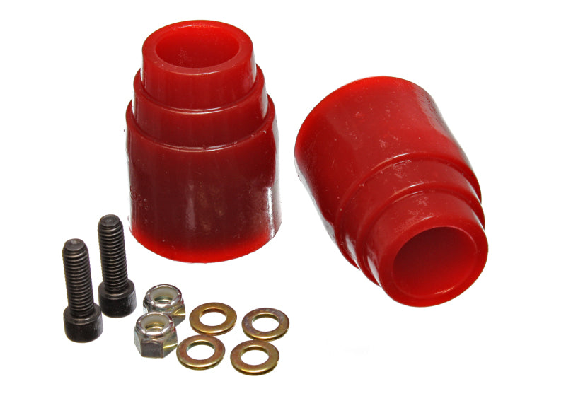 ES Bump Stops - Red - Energy Suspension 00-04 Ford Excursion Red Rear Axle Bump Stop Set