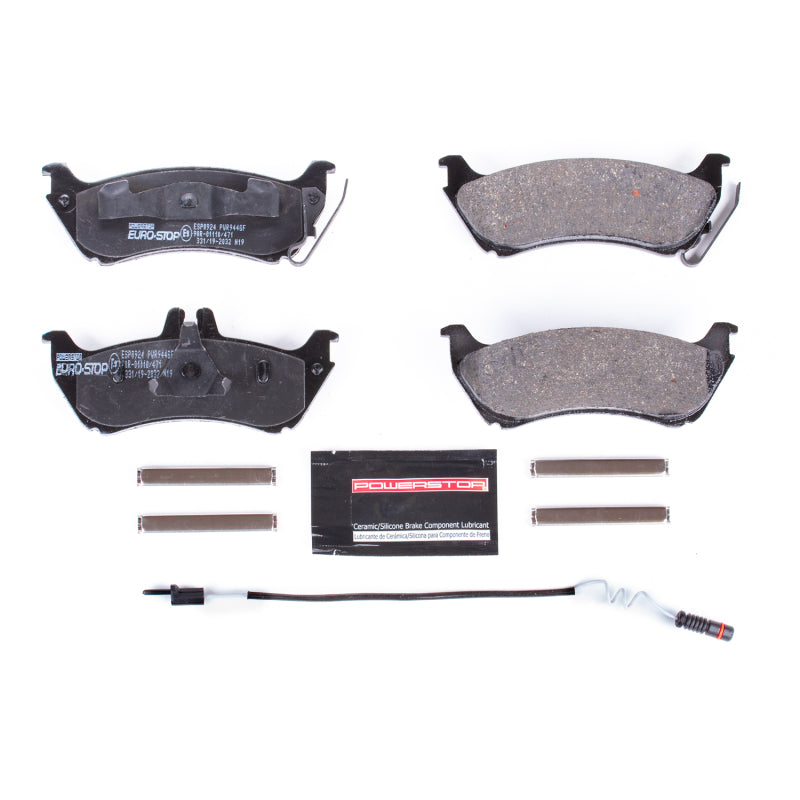 PSB Euro-Stop Brake Pads - Power Stop 1999 Mercedes-Benz ML430 Euro-Stop ECE-R90 Rear Brake Pads