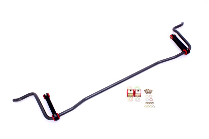 BMR Sway Bar Kits - BMR 05-10 S197 Mustang Rear Solid 22mm Sway Bar Kit w/ Bushings & Billet Links - Black Hammertone