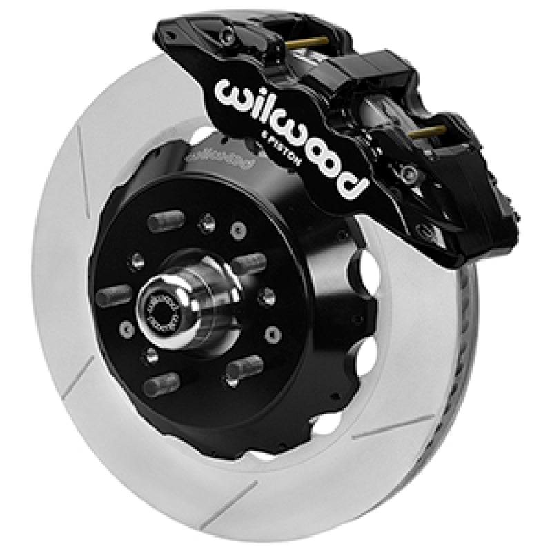WIL Superlite Brake Kit - Wilwood Forged 6 Piston Superlite Caliper, GT 72 Vane Vented Spec37 Slotted Rotor - 14.00x1.25