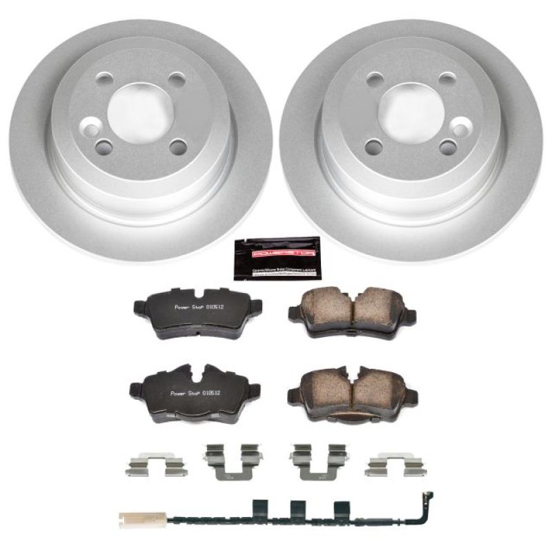 PSB Z23 Evolution Coated Kit - Power Stop 07-10 Mini Cooper Rear Z23 Evolution Sport Coated Brake Kit