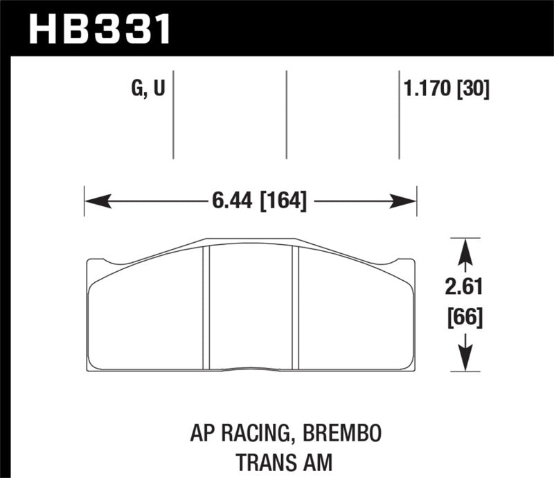 HAWK DTC-80 Brake Pad Sets - Hawk DTC-80 AP Racing/Brembo 30mm Race Brake Pads