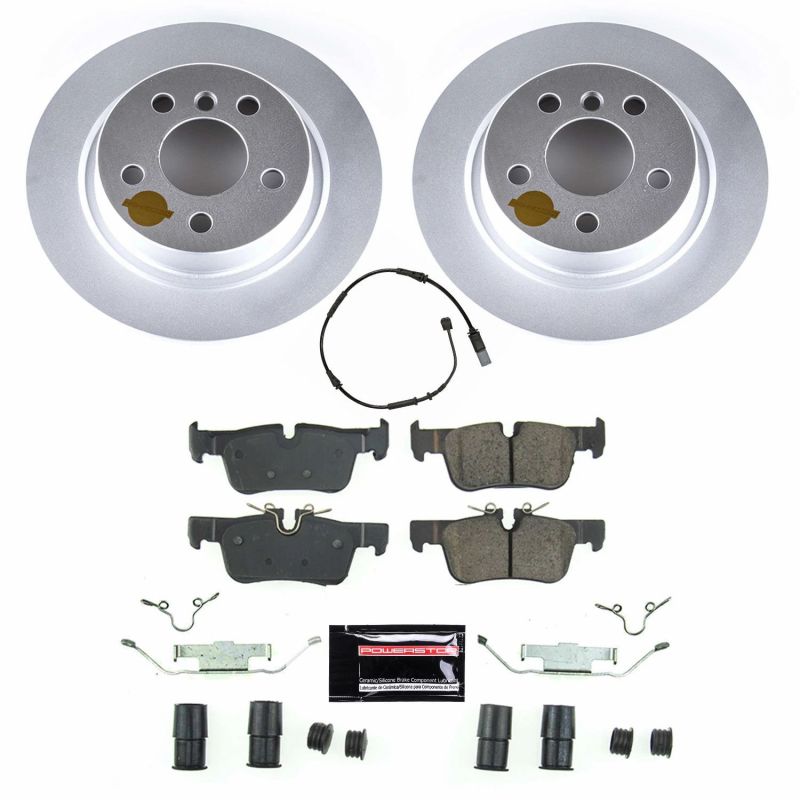 PSB Z23 Evolution Coated Kit - Power Stop 16-19 Mini Cooper Clubman Rear Z23 Evolution Sport Coated Brake Kit