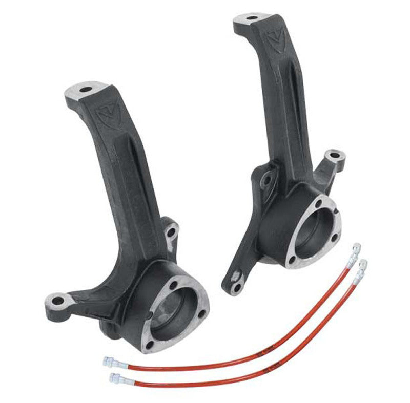 MXT Lift Spindles - MaxTrac 03-08 Dodge RAM 2500/3500 2WD 3.5in Front Lift Spindles w/Extended DOT Compliant Brake Lines