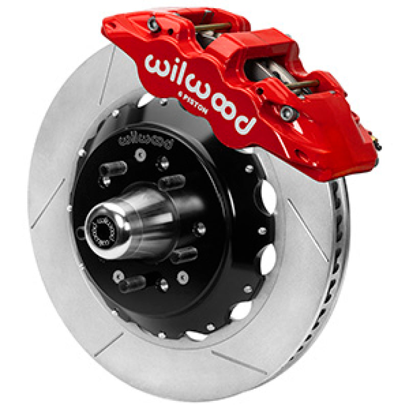 WIL Aero Brake Kit - Wilwood Aero6R/ST Front Big Brake Kit 14in Red Powder Coat 79-88 Chevrolet Monte Carlo