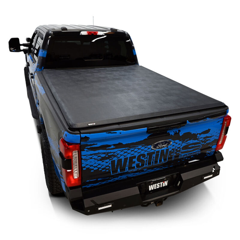 WES Soft Roll Tonneau Covers - Westin 17-24 Ford F-250/350 Super Duty 6.75ft. Bed Soft Roll Tonneau Cover - Black