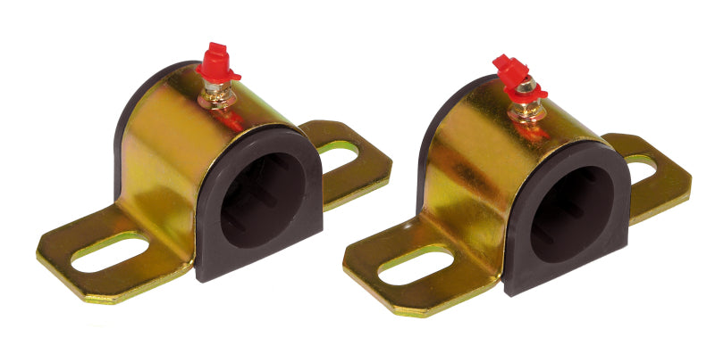 PRO Sway/End Link Bush - Blk - Prothane Universal Greasable Sway Bar Bushings - 1 1/4in - Type B Bracket - Black
