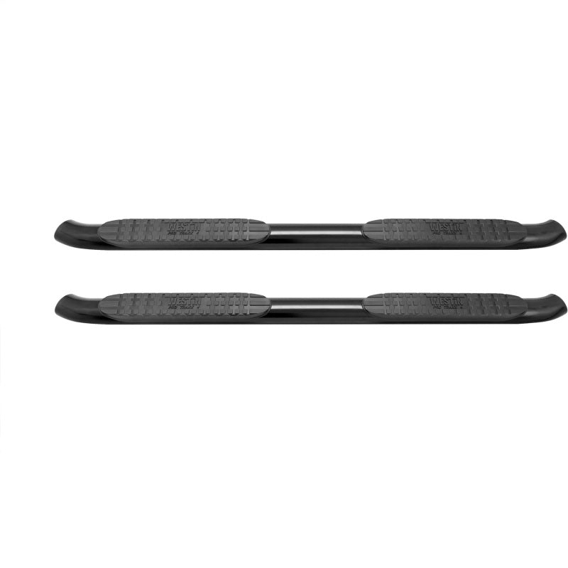 WES Nerf Bars - PRO TRAXX 4 - Westin 2014-2018 Chevrolet/GMC Silverado Sierra 1500 Dbl Cab PRO TRAXX 4 Oval Nerf Step Bars - Black
