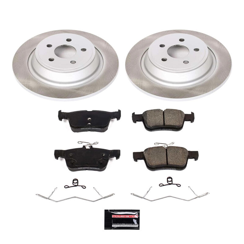 PSB Semi-Coated Rotor Kits - Power Stop 19-22 Lincoln Nautilus Rear Semi-Coated Rotor Kit
