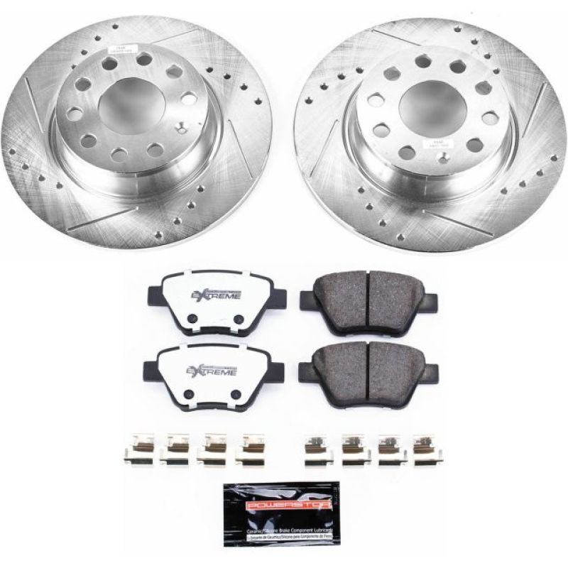 PSB Z26 Street Warrior Kit - Power Stop 10-12 Audi A3 Rear Z26 Street Warrior Brake Kit