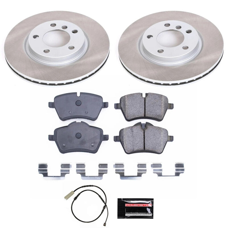 PSB Semi-Coated Rotor Kits - Power Stop 13-16 Mini Cooper Paceman Front Semi-Coated Rotor Kit