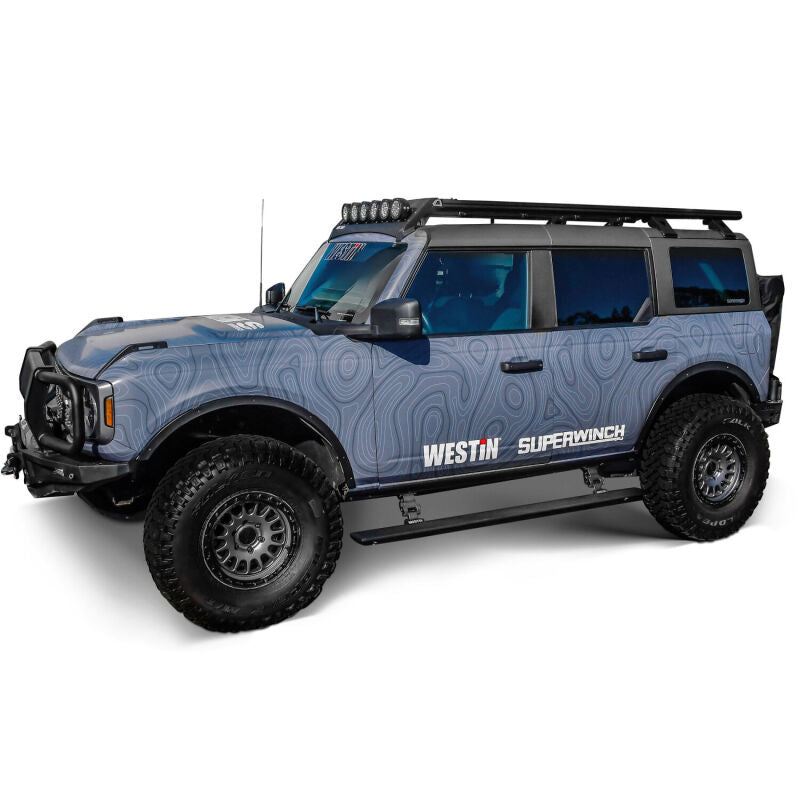 WES Running Boards - Pro-e - Westin 21-23 Ford Bronco 4dr (Excl. Bronco Sport) Pro-e Running Boards - Tex. Blk